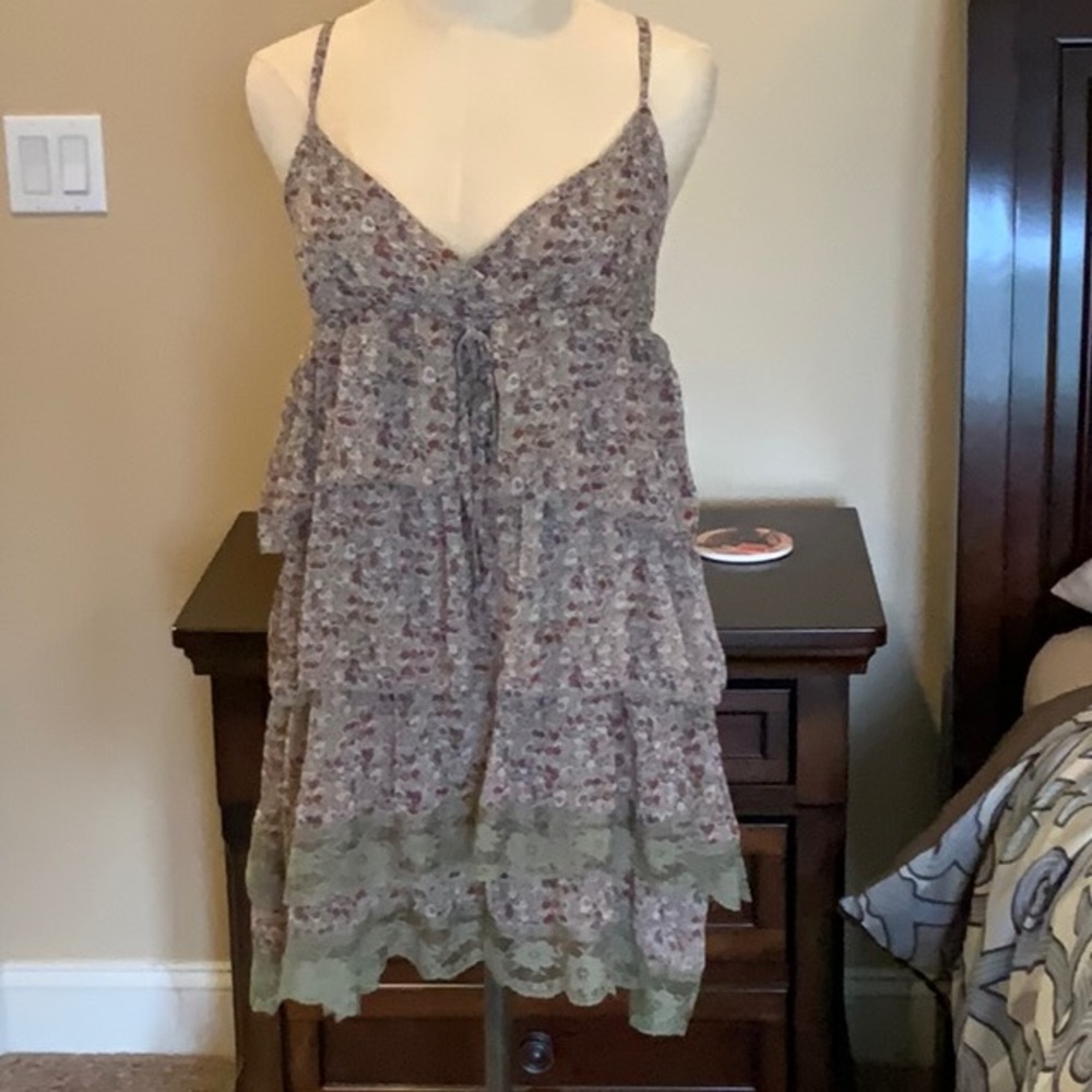 Olive green never worn small sundress